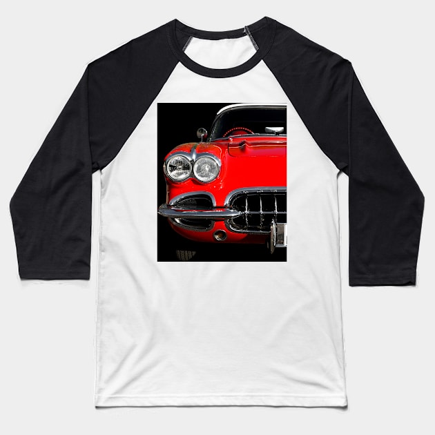 Classic Car Baseball T-Shirt by Beate Gube